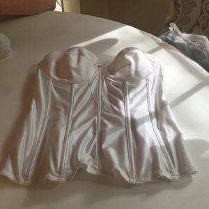 Strapless corset bra